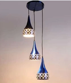 Royal Diamond LED Blue Aluminium Hanging Light