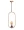 1-Light 7.8-inch Gold Pendant Light