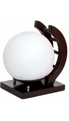 Globe Design Wood and Glass Wall Light
