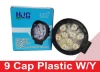 9 Cap Plastic W/Y Shillon Lights