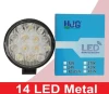 14 LED Metal Round & Square Lights
