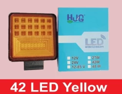 42 LED Yellow Round & Square Lights