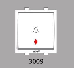 Hi-Fi 10 AX 1 Bell Push With Indicator Sumo 3009