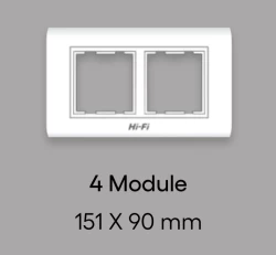 Hi-Fi 4 Module Double Plate 151*90mm