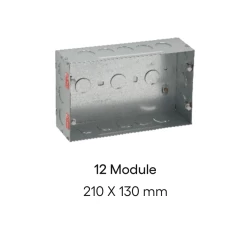 Hi-Fi 12 Module G.I Metal Boxes 230*145mm