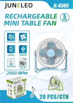Rechargeable Mini Table Fan JL-8305