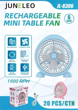 Rechargeable Mini Table Fan JL-8306