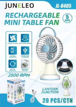 Rechargeable Mini Table Fan JL-8405