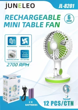 Rechargeable Mini Table Fan JL-8201