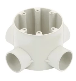 4 Way 19/20mm Deep Junction Box White (18 Piece Box)