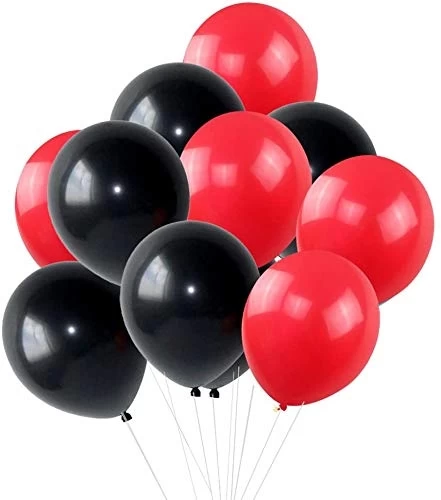 Black & Red Extravaganza: Birthday Décor Combo