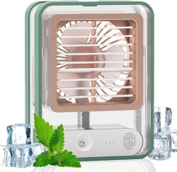 Transparent Spray Bright Light air regulating Fan/Quiet/Comfortable/Refreshing/Cool/Breezze