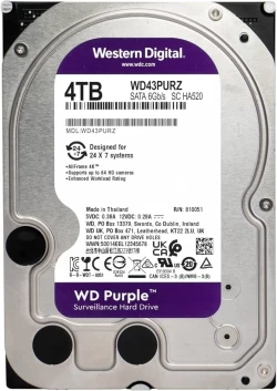 Western Digital HDD Surveillance Hard Drive, For Storing Data, 4TB