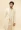 Custard White Wave Patterned Sherwani Set