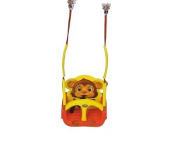 Yellow, Red Plastic Kids Adjustable Swing
