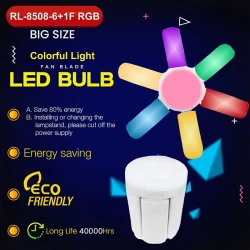 Rock Light RL-8508 6+1F RGB Bulb| Fan Shape| 80% Energy Savings