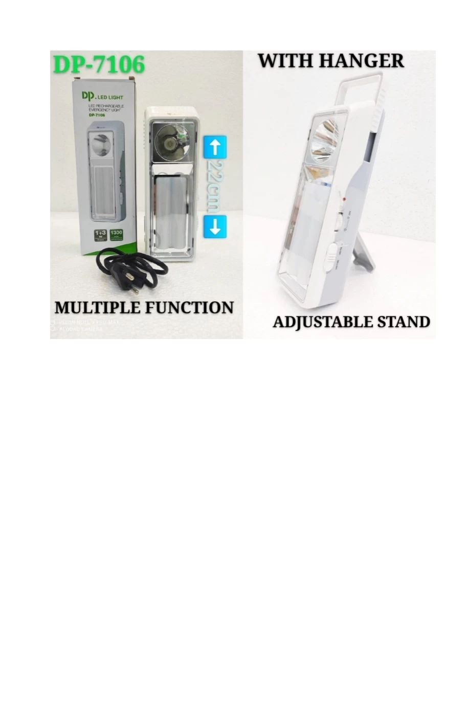 DP Emergency Light With Torch DP-7106