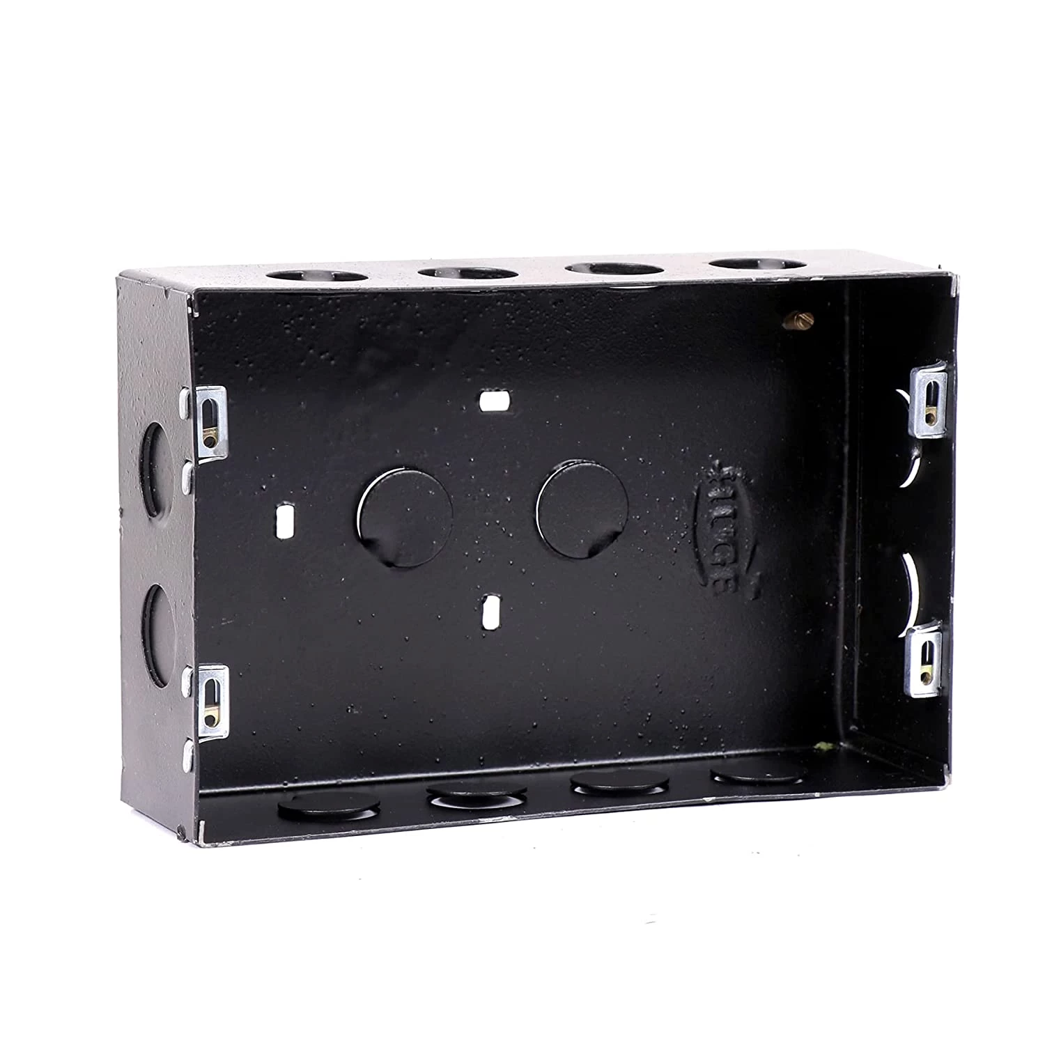 DP-12-Modular-18-Guage-Powder-Coated-Black-Metal-Box