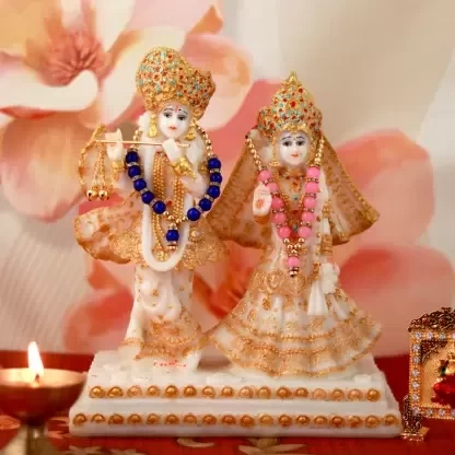 Lord Radha Krishana Festival Statue