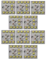 DP 9W LED Bulb Square(25*25) - Pack of 100