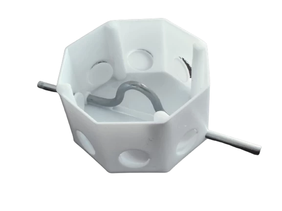 DP Plastic Fan Box White 10mm Rod ( 10 Pieces)