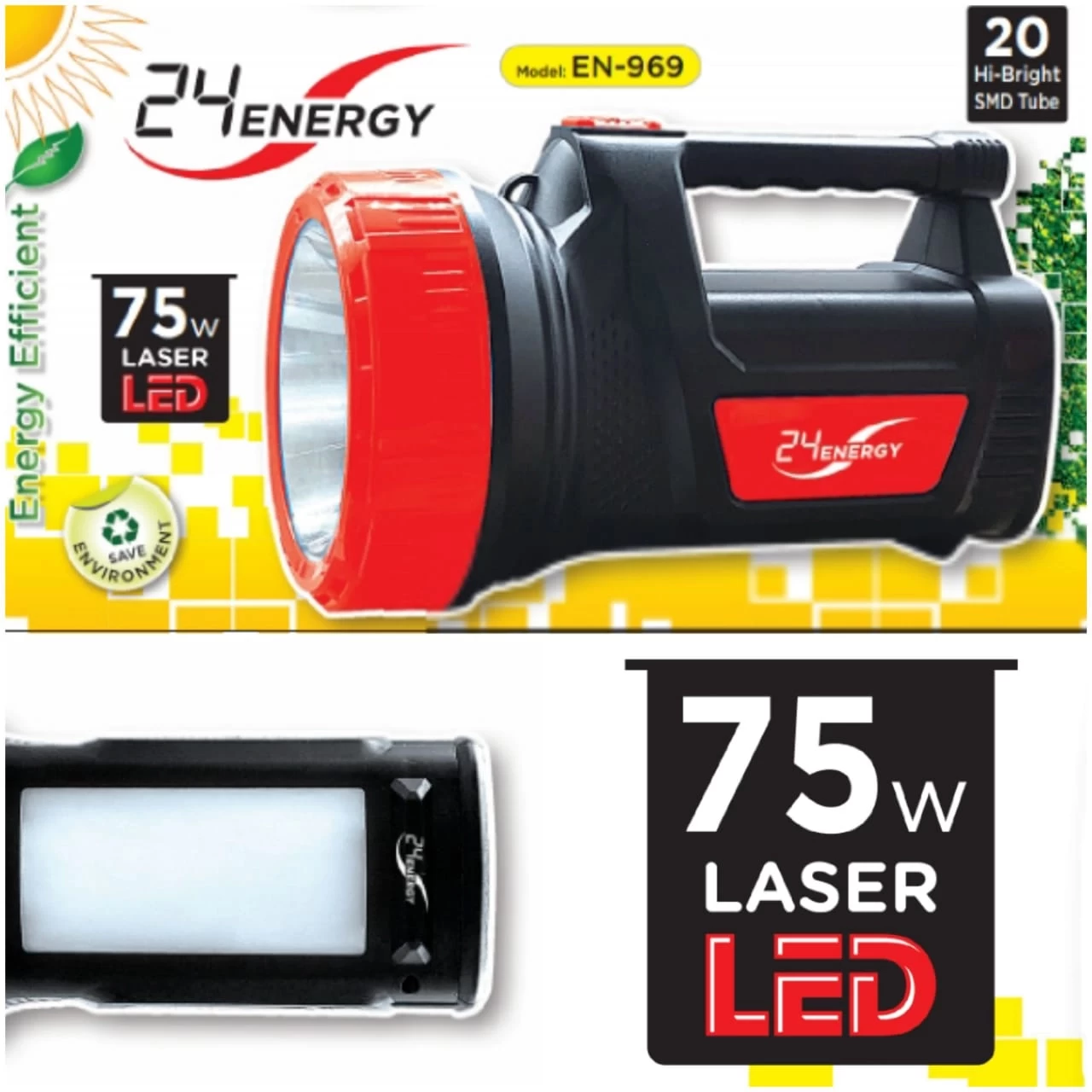 24 Energy Kisan Torch+Emergency Light EN-969