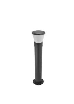 Bollard Aluminium 59 cm (Milky, Grey, Pack of 1 Pc)
