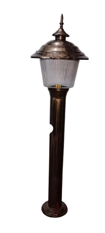Solar Lamp Post – Single Lamp – Black