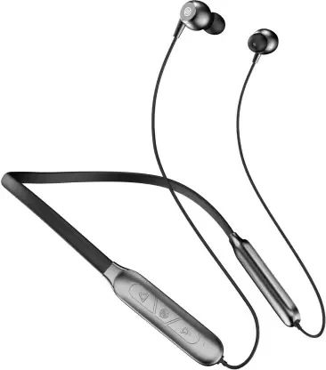 Noise Nerve Neckband with 25 Hours of Playtime, 10mm Driver, Instacharge, and IPX5 Bluetooth Headset