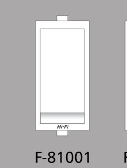 Hi-Fi Flatino Switches F-81001 (Met/Grey)