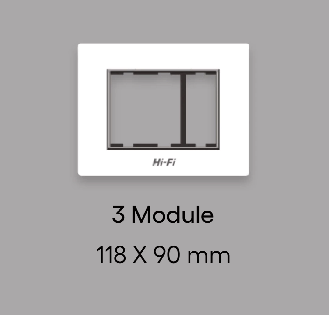 Hi-Fi 3 Module Plate 118*90mm