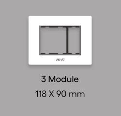Hi-Fi 3 Module Plate 118*90mm