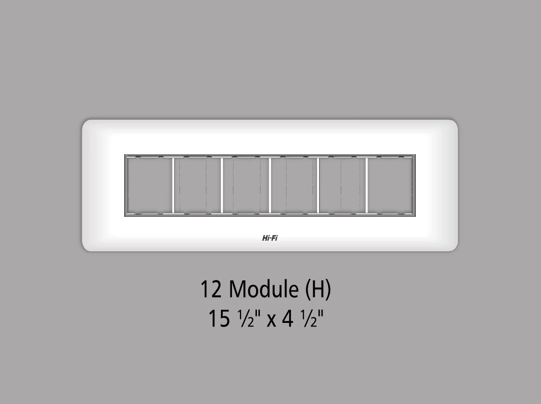 Hi-Fi 12 Module (H) Flatino Wood Plate 15½"*4½