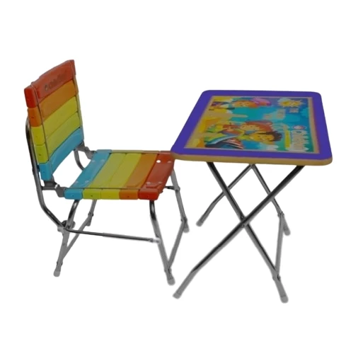 DP Baby Study Desk/Chair Table F-20 (With Blow Plastic Color Strips)
