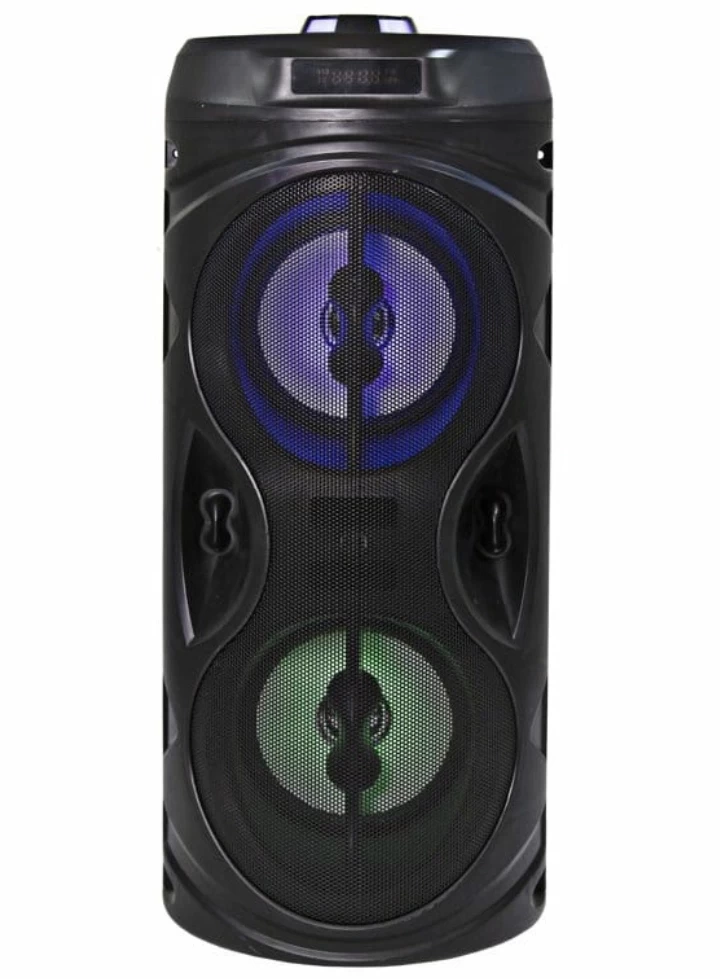 Bazinga Trolley Metal Double Woofer 1200mah Battery Speaker Infotech Mic