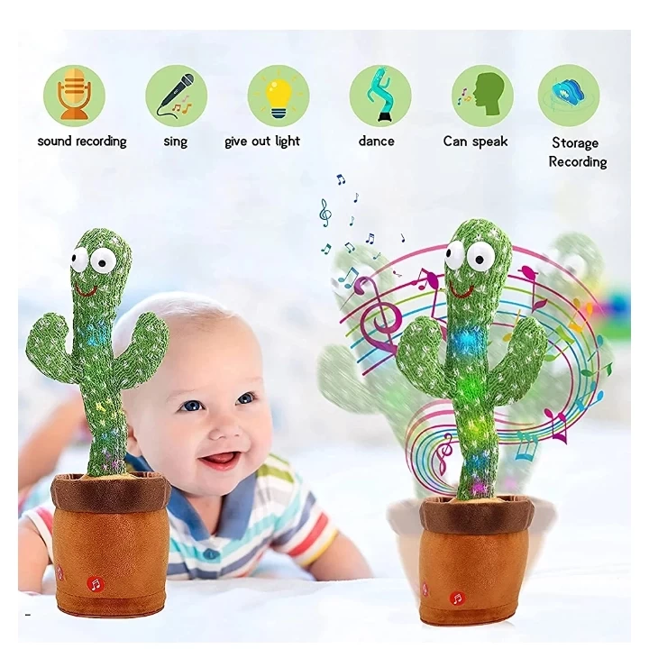Dancing Cactus Toy Talking & Singing With 120 Songs