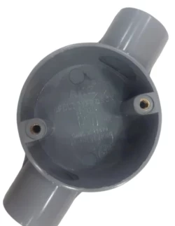 2 Way 19/20mm Junction Box Grey (24 Piece Box)