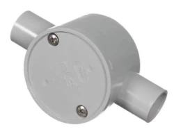 2 Way 25mm Junction Box Grey (24 Piece Box)