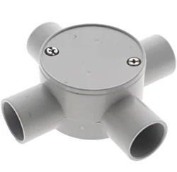 4 Way 25mm Junction Box Grey (24 Piece Box)