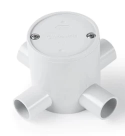 DP 4 Way 25mm Deep Junction Box White  (18 Piece Box)