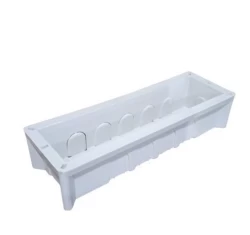 DP 8 Module Horizontal Concealed Box -White (10 Piece)