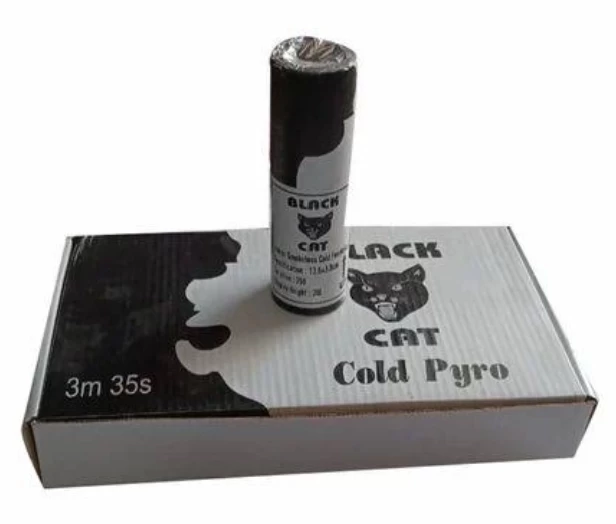 Black Cat Cold Pyro Pack of 6 for outdoor use (15sec)