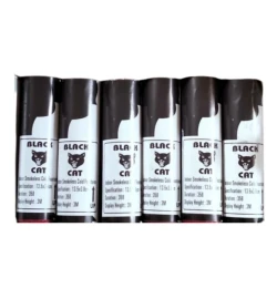 Black Cat Cold Pyro Pack of 6 for outdoor use (15sec)