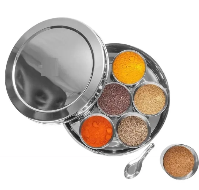 Mummas LIFE 12inch Stainless Steel Lid Masala Box