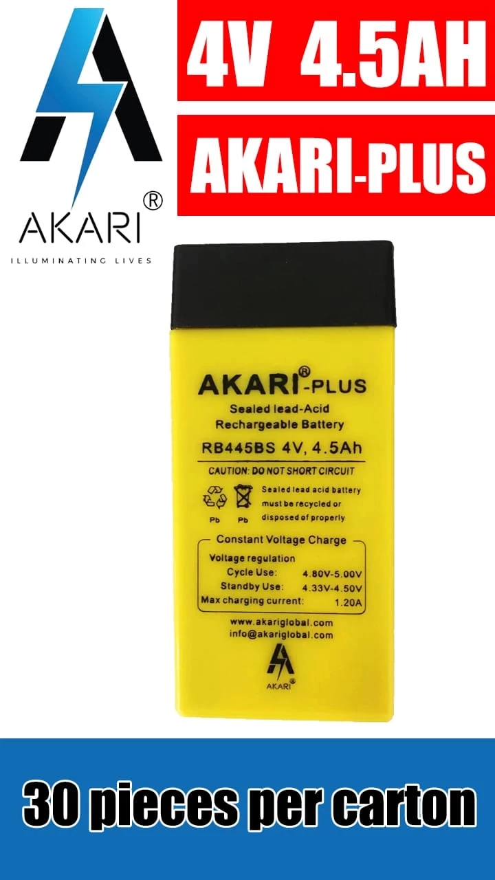 AKARI PLUS 4V 4.5Ah Rechargeable Battery