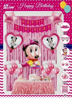 Mini Mouse Theme Birthday Decoration Combo