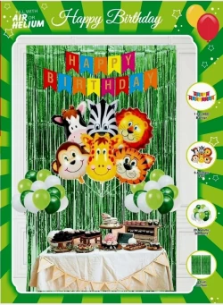 Animal Theme Birthday Decoration Combo
