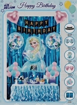Frozen Theme Birthday Decoration Combo