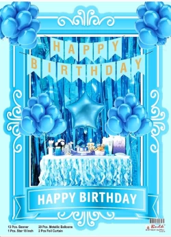 Blue Theme Birthday Decoration Combo 25