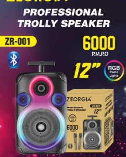 ZEORGIA 12 WIRELESS TROLLY SPEAKER ZR-001